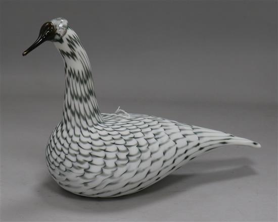 An iittalia glass bird